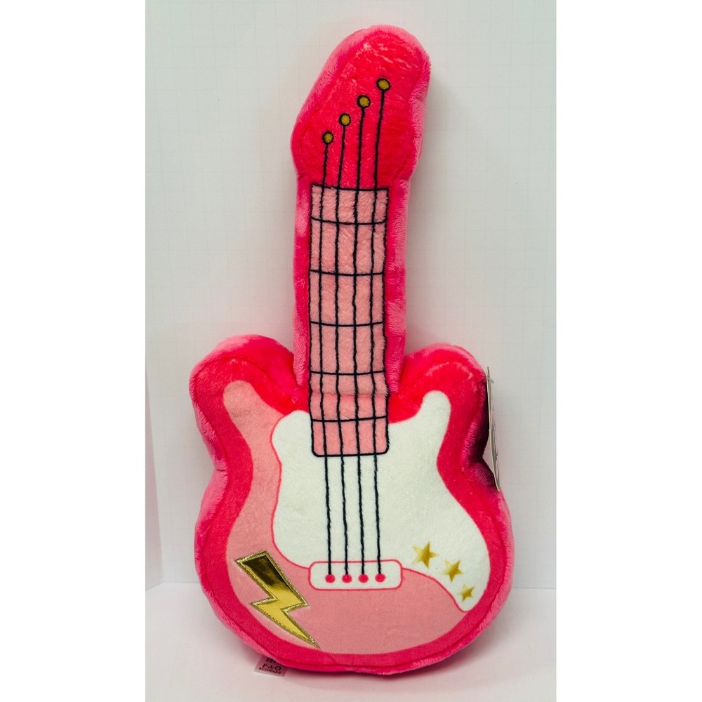 FAO Schwarz Pink Rock & Glam Guitar 16" Limited Edition Stuffed Plush Toy 2025